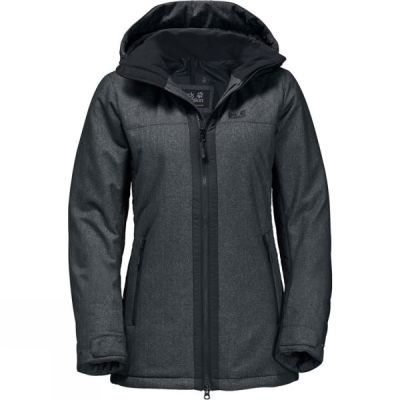 Chaquetas Jack Wolfskin Glacier View Mujer Negras - Chile PTL134826